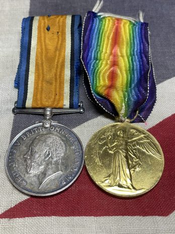 WWI Pair. Noye. Holsworthy, Devon/Cornwall. York & Lancaster Regiment. POW Metz 1918