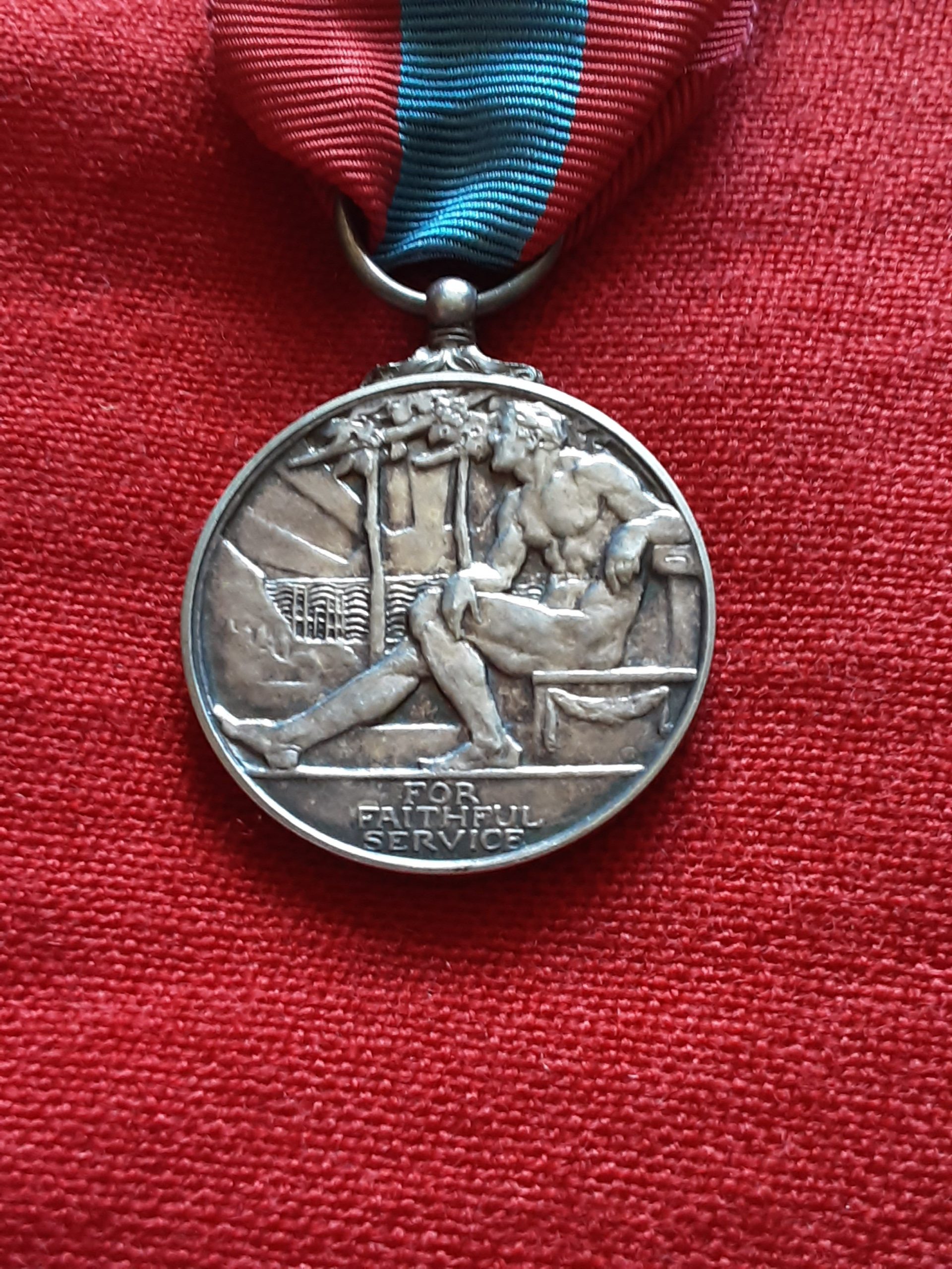 Imperial Service Medal . Frank William Robert Fishenden . Foreman Royal