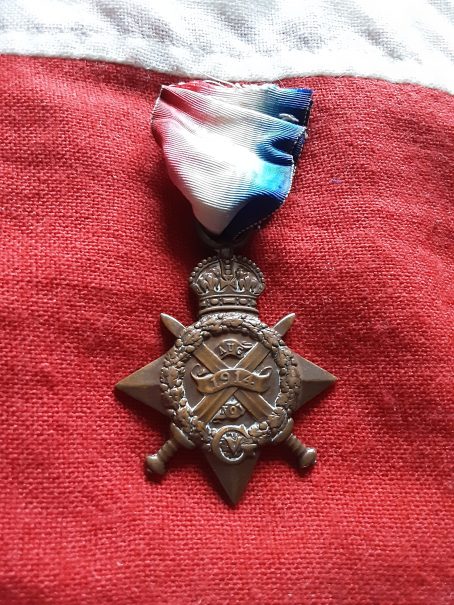 1914 Star. Samuel Walker. 8th DAP, Division Ammunition Park. Lived Shepherds Bush. Wounded 23rd October, Passchendaele.