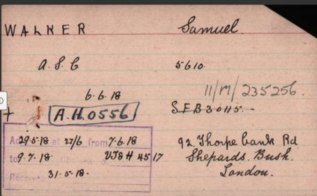 1914 Star. Samuel Walker. 8th DAP, Division Ammunition Park. Lived Shepherds Bush. Wounded 23rd October, Passchendaele. - Image 3