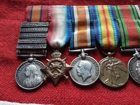Period miniatures.  4 monarch group. Boer War, WWI & WWII. Territorial - Image 2