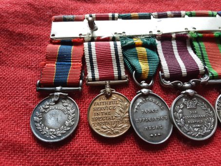 Period miniatures.  4 monarch group. Boer War, WWI & WWII. Territorial - Image 4