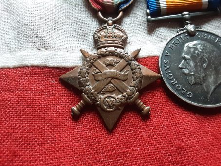 1914 Trio. Arthur Basil Chaplin 2nd Essex. Wounded & discharged 1914. Born Halstead - Image 2