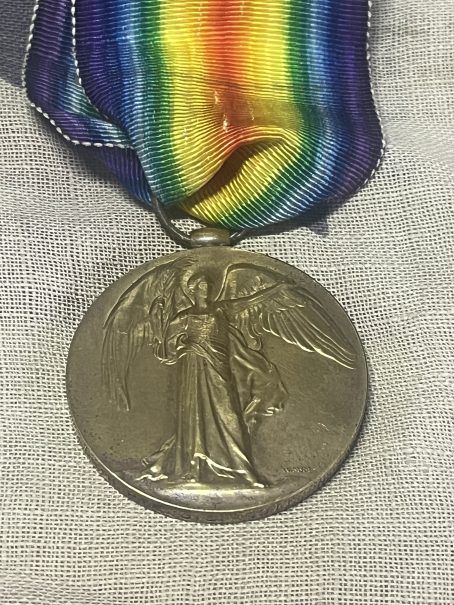 Casualty Victory Medal. Knott. 2nd Battalion Wellington Regiment NZEF. Leeds.