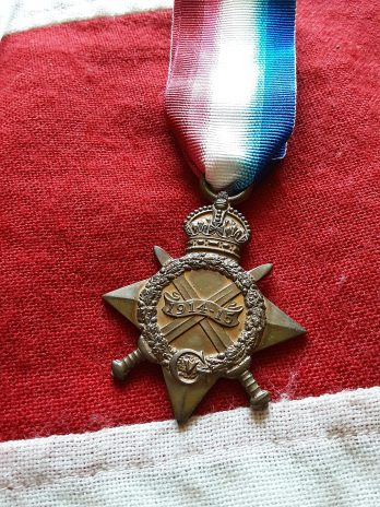 1915 Star. Engineman Thomas Bullock. Born St Hildas, South Shields. HMS Vidette.