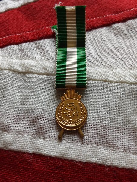 Period miniature Iraq Active Service Medal. King Faisal. - Image 2