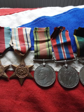 WWII Africa & Territorial group. WO CLI Denis George Lawer. RA. St Austell. Cornwall.