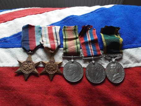 WWII Africa & Territorial group. WO CLI Denis George Lawer. RA. St Austell. Cornwall.