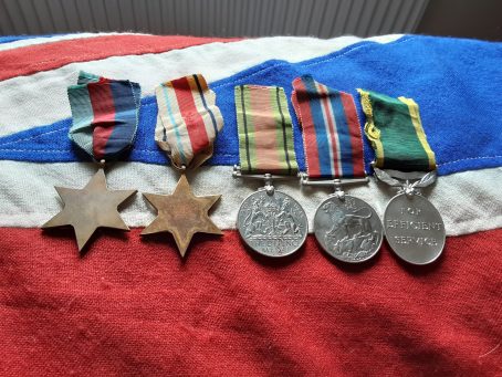 WWII Africa & Territorial group. WO CLI Denis George Lawer. RA. St Austell. Cornwall. - Image 2