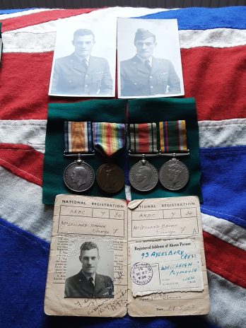 WWI & II group Royal Navy & Squadron Leader 1934 Squadron. George FC McBrown. Woolwich