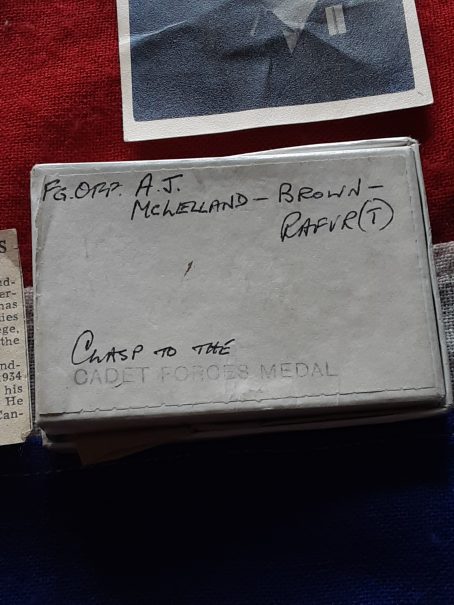 Cadet Forces Medal. Flying Officer Alan J McLelland Brown. RAFVR. 134 Squadron ATC. Woolwich - Image 7