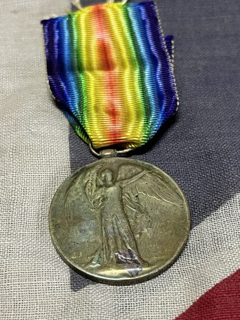 WWI Victory. Royal Dublin Fusiliers. Parry. POW 1918 Mircourt. Collyhurst, Lancashire.