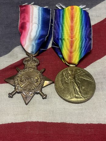 1915 Star with Victory Medal. McQueen. 1/1st Lovat Scouts later Cameron Highlanders.