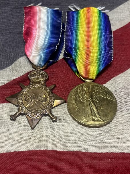 1915 Star with Victory Medal. McQueen. 1/1st Lovat Scouts later Cameron Highlanders.