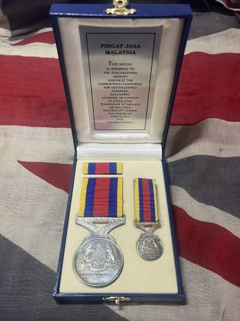 Named Pingat Jasa Medal. AG Twist. Royal Navy. Born Liskeard, Cornwall.