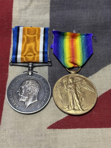 WWI Pair. Moseley. Royal Welsh Fusiliers.