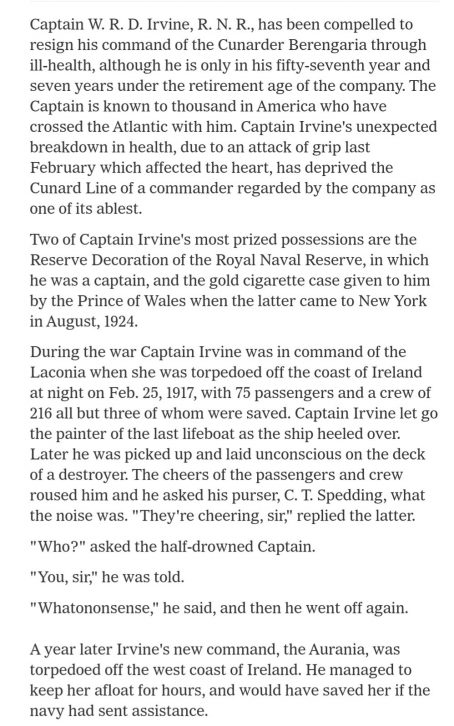 Period miniature WWI group. Captain WRD Irvine. R N R. Captain of Laconia & Aurania. Torpedoed - Image 7