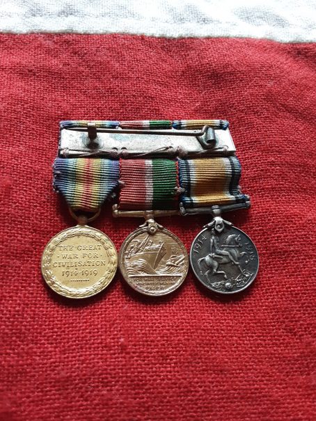 Period miniature British War Medal, Victory & Mercantile Marine - Image 2