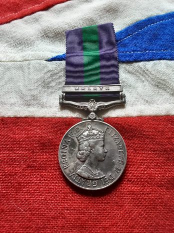 Malaya GSM. Sgt Wilson. RMP. Royal Military Police.