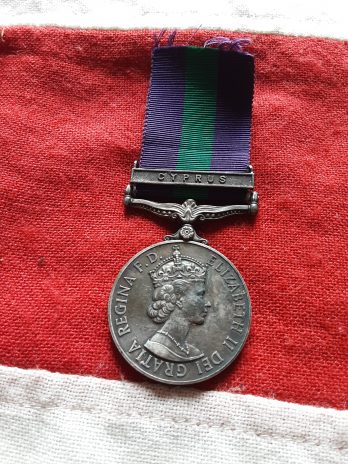 Cyprus GSM. Dommerson RMP. Royal Military Police.