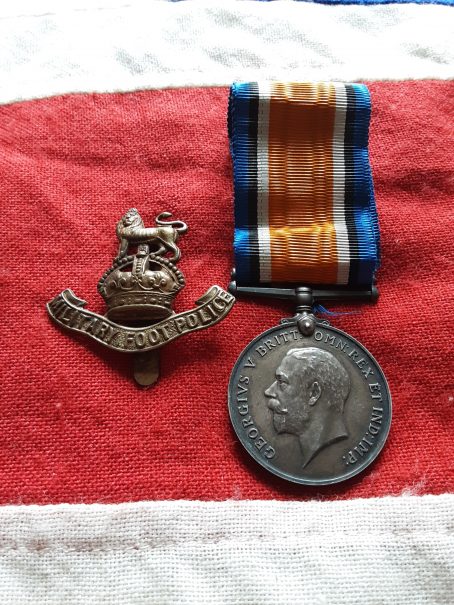 Sole entitlement BWM. A/Cpl Taylor. Military Foot Police.