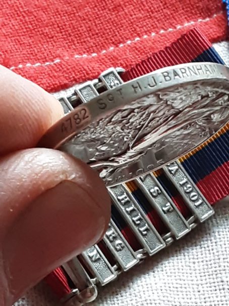 6 clasp QSA, WWI Pair & LSGC. Captain Harry J Barnham Kings Shropshire Light Infantry & RAF. Born Allahabad, India - Image 5
