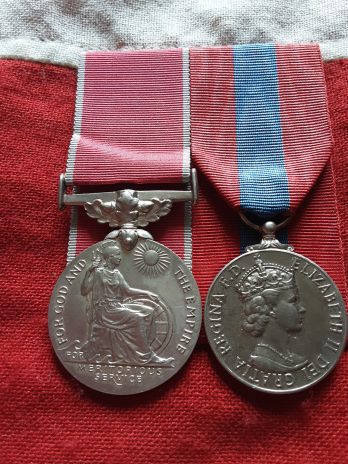 BEM & ISM Pair. Lloyd Gladstone Gough. Signals Officer. Fordingbridge, Hampshire.