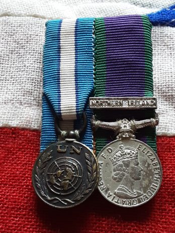 Period miniature Northern Ireland CSM & Un Cyprus Medal Pair