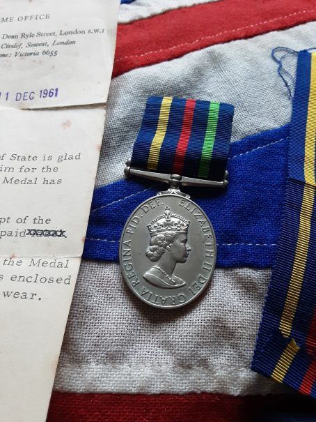 Civil Defence Medal. WT Higgins. Aythorpe Roding. Dunmow, Essex - Image 4
