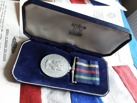 Civil Defence Medal. WT Higgins. Aythorpe Roding. Dunmow, Essex - Image 7