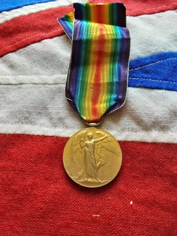 Victory Medal.15th London (Civil Service Rifles) Charles E Lamb. Dulwich. Wounded