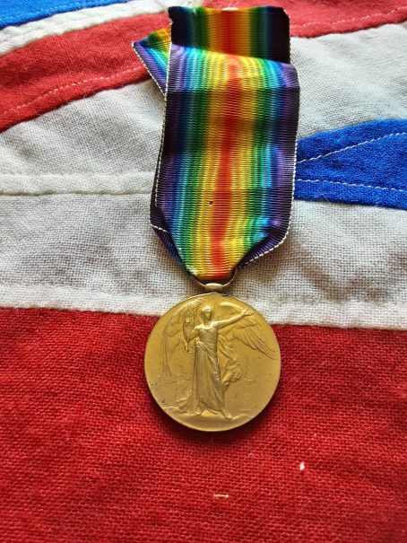 Victory Medal.15th London (Civil Service Rifles) Charles E Lamb. Dulwich. Wounded