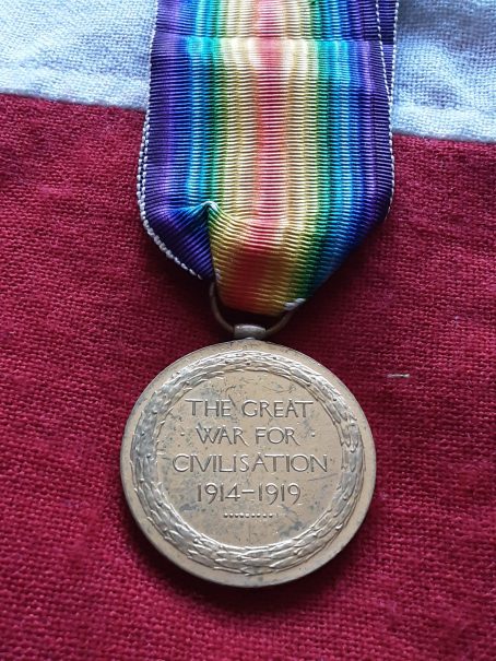Victory Medal.15th London (Civil Service Rifles) Charles E Lamb. Dulwich. Wounded - Image 4