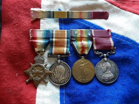 1915 Trio & LSGC. Shoesmith Edward JG Honeybun. 5th Brigade Royal Field Artillery. Weymouth, Dorset