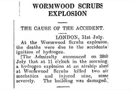 WWI Victory. RNAS. Wormwood Scrubs Explosion. Petty Officer Arthur W Matthews RN. Clerkenwell - Image 5