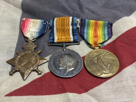 WWI Trio. Edmunds. Gloucestershire Regiment.