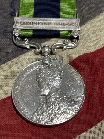 India General Service Medal. Clarke. Border Regiment. Waziristan 1921-24.
