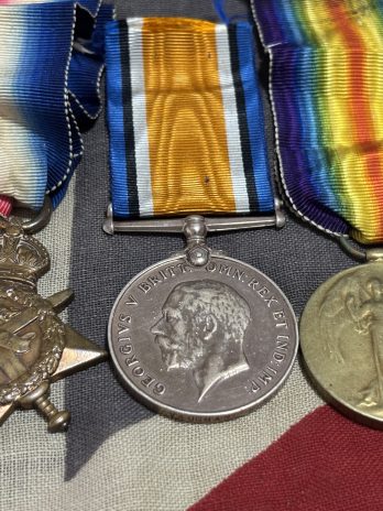 1914 Mons Trio. Vaughan. 4th Bn Royal Welsh Fusiliers. Denbighshire, North Wales