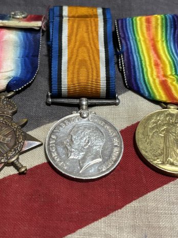 Mons Star Trio. Perkins. 2Bn Royal Welsh Fusiliers. Hockley, Birmingham.