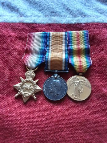 Period miniature 1915 Star Trio