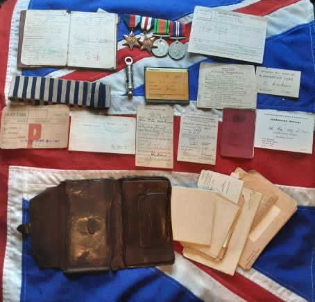 WWII group. CSM John FC Hoskins. 82 Special Investigation Branch. CMP. Military Police.