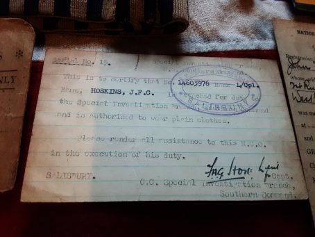 WWII group. CSM John FC Hoskins. 82 Special Investigation Branch. CMP. Military Police. - Image 6