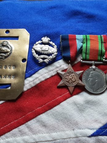 WWII 1st Armoured Recon Brigade RAC. Wounded 1940 BEF. WH Franks. Wallasey.