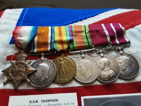 WWI/WWII LSGC & MSM group. Warrant Officer. Frank Thompson. KSLI. Wounded. Radnor - Image 2