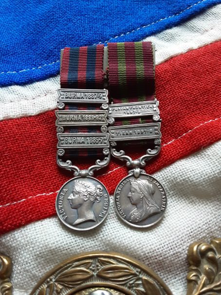 Attributed Victorian Period Miniatures & Belt Buckle . Lieut Col A D C Pond .5th Bengal Infantry. - Image 3