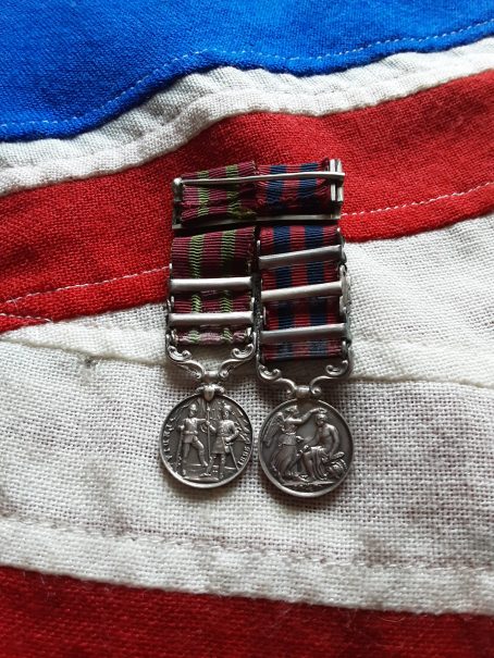 Attributed Victorian Period Miniatures & Belt Buckle . Lieut Col A D C Pond .5th Bengal Infantry. - Image 5