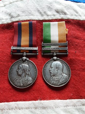 Boer War Pair. QSA/KSA. Lawrence. 3rd Queens Royal West Surrey Regiment.