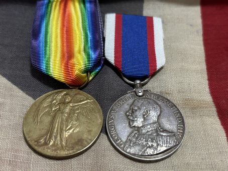 WWI Victory with Royal Fleet Reserve LSGC. Springer. Merton, Surrey. Served Gallipoli.