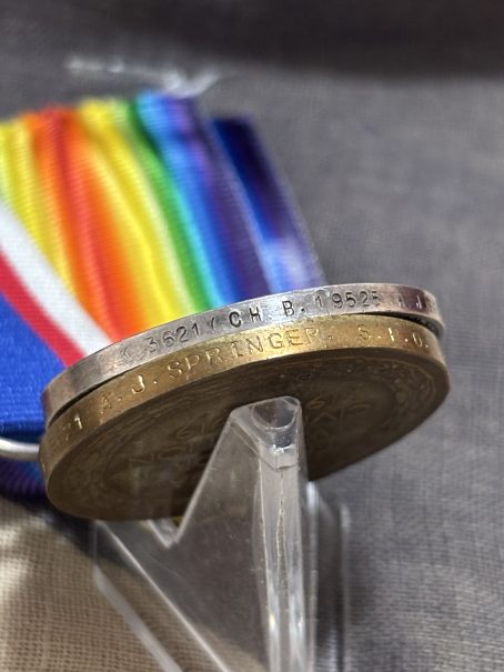 WWI Victory with Royal Fleet Reserve LSGC. Springer. Merton, Surrey. Served Gallipoli. - Image 2