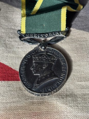 KGVI Territorial Efficiency Medal. Whittaker. Royal  Military Police.